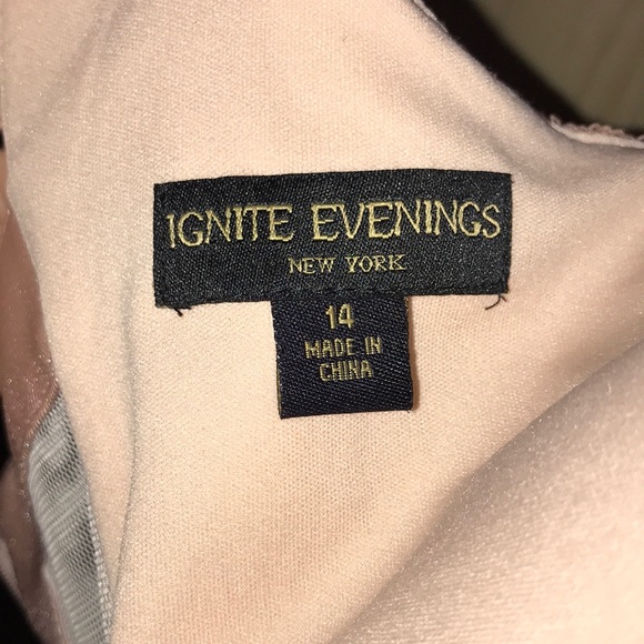 Long Prom dress- Champagne colored - Picture 3 of 5